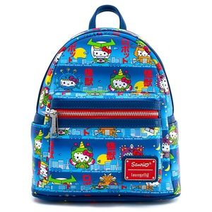 NWT Loungefly Sanrio Hello Kitty Kaiju Kitty 2020 SDCC Exclusive Mini Backpack